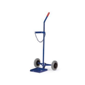 Flaschenkarre, Tragl. 100kg, 1x40/50l Flasche, m. Kette, RAL5010