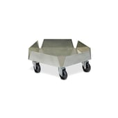 Tonnenroller, f. 35/100l Tonne, Tragl. 250kg, H 200mm, Gestell Alu