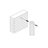 Wandverdübelung, f. Grundregal, Stahl verzinkt
