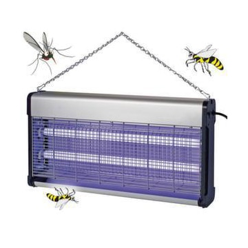Insektenvernichter, HxBxT 310x630x90mm, Wirkungsbereich bis 150m², 2x20 W