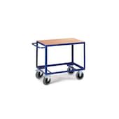 Tischwagen, Tragl. 500kg, 1 Etage(n), Ladefl. LxB 850x500mm, Holzetage