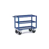Tischwagen,Tragl. 400kg,3xWannenboden,Ladefl. LxB 995x695mm,Blechetage