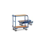 Faltbarer Tischwagen, Tragl. 250kg, 2 Etage(n), Ladefl. LxB 720x450mm