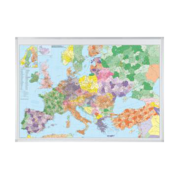 Europakarte,HxB 980x1380mm,Maßstab 1:3.600.000,magnethaftend,m. Raster