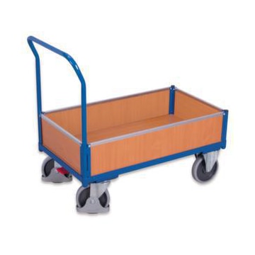 Bordwandwagen, Tragl. 500kg, Ladefl. LxB 1000x660mm, Holzplatte