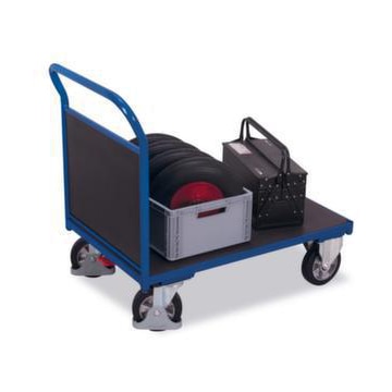 Stirnwandwagen,Tragl. 1000kg,Ladefl. LxB 1000x700mm,Siebdruckplatteplatte