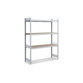 Weitspannregal, Grundfeld, HxBxT 2000x1562x524mm, Stützen verzinkt