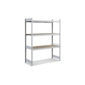 Weitspannregal, Grundfeld, HxBxT 2000x1562x624mm, Stützen verzinkt