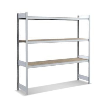 Weitspannregal, Grundfeld, HxBxT 2000x2066x524mm, Stützen verzinkt