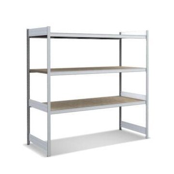 Weitspannregal, Grundfeld, HxBxT 2000x2066x824mm, Stützen verzinkt