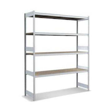 Weitspannregal, Grundfeld, HxBxT 2500x2066x624mm, Stützen verzinkt