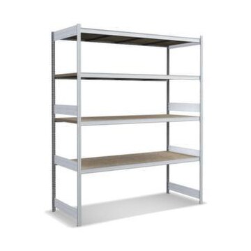 Weitspannregal, Grundfeld, HxBxT 2500x2066x824mm, Stützen verzinkt