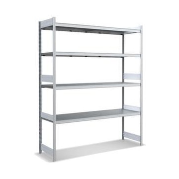 Weitspannregal, Grundfeld, HxBxT 2500x2066x624mm, Stützen verzinkt