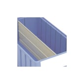 Längsteiler, f. Regalkasten HxB 80x234mm, Stahl, graubeige