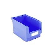 Sichtlagerkasten, HxBxT 200x210x350/300mm, PP, blau