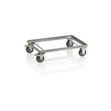 Fahrgestell,f. Rechteckbehälter,Ladefl. LxB 725x945mm,Gestell verzinkt