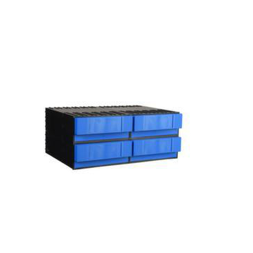 Schubladensystem,HxBxT 202x482x345mm,4x1 Schublade(n),Schubladen blau