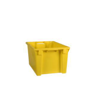 Drehstapelbehälter, HxLxB 300x600x400mm, 50l, PP, gelb, Wände geschlossen