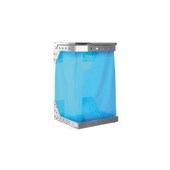 Müllsackhalter, f. Lochplatte, HxBxT 305x300x120mm, Ø 330mm, alufarben