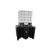 PE-Auffangwanne, f. 1xKTC/IBC, Auffangvol. 1000l, HxBxT 1000x1450x1450mm