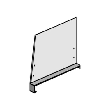 Fachteiler, f. Schraubregal, HxT 300x600mm, Freistehend, Stahl verzinkt