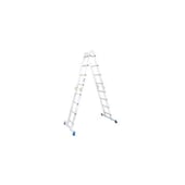 Mehrzweck-Klappleiter, 4x4 Sprossen, Holm L 4, 7m, Alu