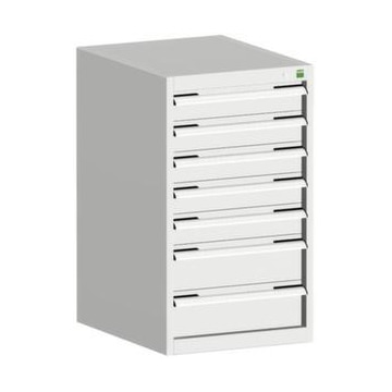Schubladenschrank, HxBxT 900x525x650mm, 7 Schublade(n), Normallastauszug