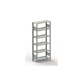 Aktenregal,Grundfeld,HxBxT 1850x806x336mm,Fachlast 80kg,6xStahlboden,5 OH