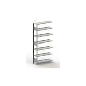 Aktenregal, Anbaufeld, HxBxT 2200x1006x336mm, Fachlast 80kg, 7xStahlboden