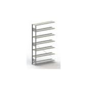 Aktenregal, Anbaufeld, HxBxT 2200x1256x336mm, Fachlast 80kg, 7xStahlboden