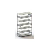 Aktenregal,Grundfeld,HxBxT 2200x1256x636mm,Fachlast 100kg,7xStahlboden