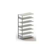 Aktenregal,Anbaufeld,HxBxT 2200x1256x636mm,Fachlast 100kg,7xStahlboden