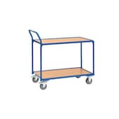 Tischwagen, Tragl. 300kg, 2 Etage(n), Ladefl. LxB 1000x600mm, Holzetage
