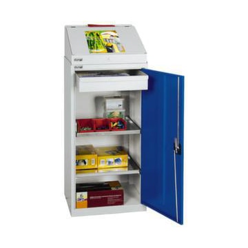 Pultschrank, HxBxT 1210x500x500mm, 1 Schublade(n), Korpus RAL7035