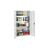 Werkstattschrank, HxBxT 1800x1000x500mm, 4xStahlboden, Zyl.-Schl., Sockel