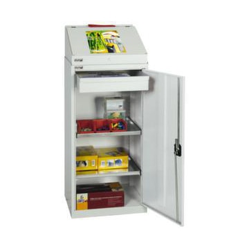 Pultschrank, HxBxT 1210x500x500mm, 1 Schublade(n), Korpus RAL7035