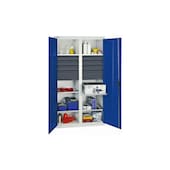 Werkstattschrank, HxBxT 1800x1000x500mm, 6xStahlboden, 8 Schublade(n)