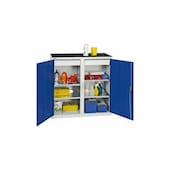 Werkstattschrank, HxBxT 1000x1000x500mm, 4xWannenboden, 2 Schublade(n)