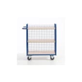 Bürowagen,Tragl. 150kg,3 Etage(n),Ladefl. LxB 800x490mm,Holzböden,RAL5010