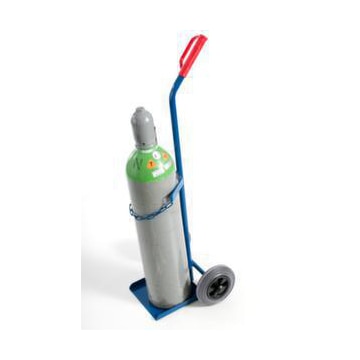 Flaschenkarre, Tragl. 100kg, 1x40/50l Flasche, m. Kette, RAL5010