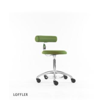 Hocker,Sitz HxBxT 500-640x400x400mm,Sitz Stoff grün,Rücken Stoff grün