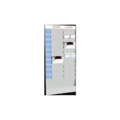 Büroplaner,Grundmodul,20 Fächer,HxBxT 1263x580x46mm,Ablage(n) Polystyrol