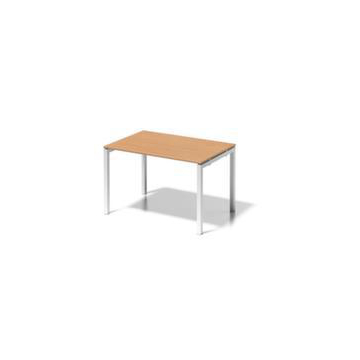 Schreibtisch, HxBxT 740x1200x800mm, Platte Buche, 4-Fuß verkehrsweiß