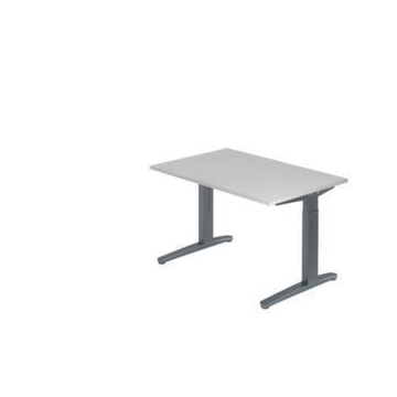 Höhenverstellbarer Schreibtisch, HxBxT 650-850x1200x800mm, Platte grau