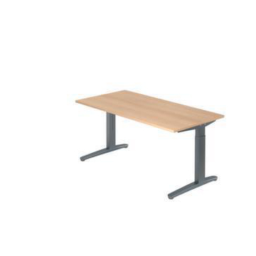 Höhenverstellbarer Schreibtisch,HxBxT 650-850x1600x800mm,Platte Eiche