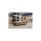 Schutzbügel, f. innen, HxB 1000x1500mm, Stahl, gelb/schwarz, z. Aufdübeln