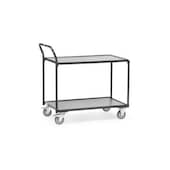 Etagenwagen, Tragl. 300kg, 2 Etage(n), Ladefl. LxB 1000x600mm, Holzetage