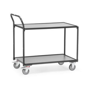 Etagenwagen, Tragl. 300kg, 2 Etage(n), Ladefl. LxB 1000x600mm, Holzetage