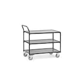 Etagenwagen, Tragl. 300kg, 3 Etage(n), Ladefl. LxB 1000x600mm, Holzetage