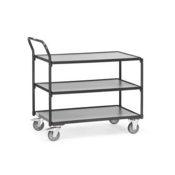 Etagenwagen, Tragl. 300kg, 3 Etage(n), Ladefl. LxB 1000x600mm, Holzetage